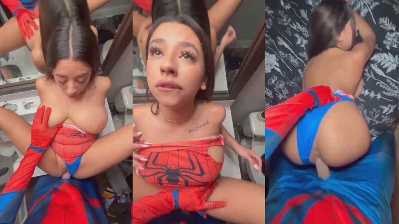 Sariixo Spider Girl Sex Tape OnlyFans Video Leaked - Horny Leak